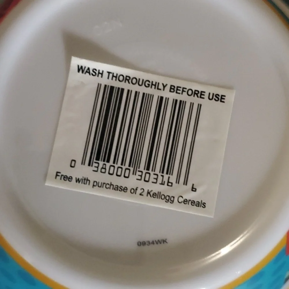 Tony the Tiger Bowl vintage Kelloggs cereal colorful breakfast fun